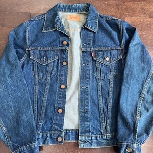 Vintage Levis Big E Type 3 Denim Trucker Jacket Rare 71205-0217 Size 40 60s 70s